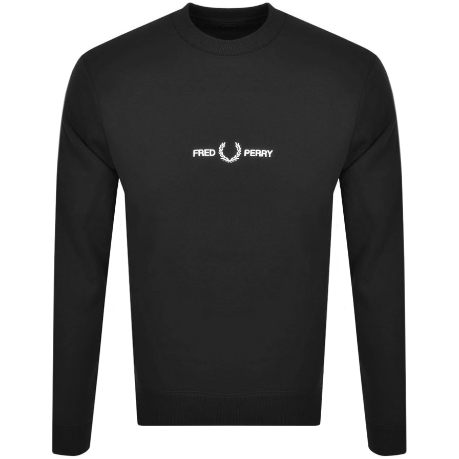 Alternative Image for ProductFred Perry Logo Sweatshirt Black1
